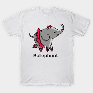 Ballephant (Elephant doing ballet) T-Shirt